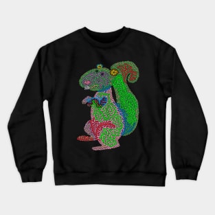 Psychedelic Squirrel Crewneck Sweatshirt